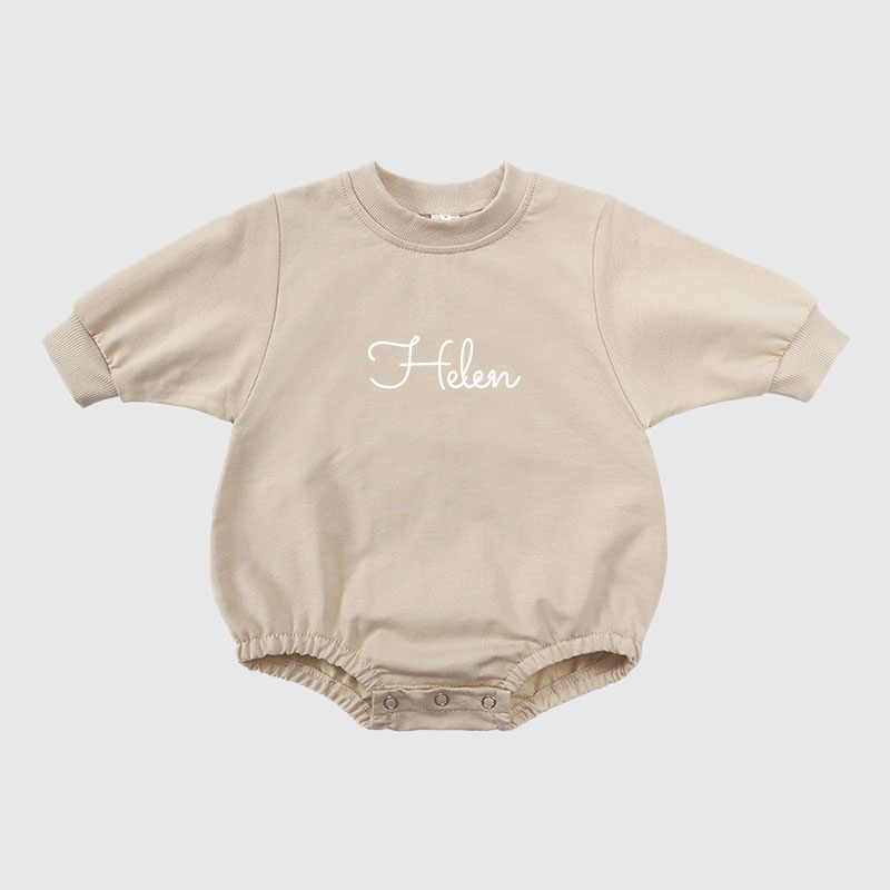 Personalized Kids Cozy Soft Sweatshirt Romper | inRomper02