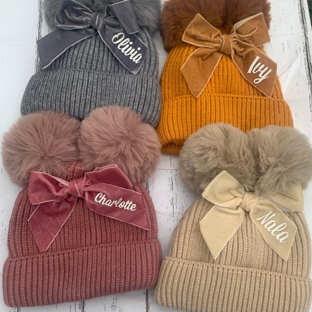 Personalized Kid Pom Pom Hat for Comfort & Unique | INKid03