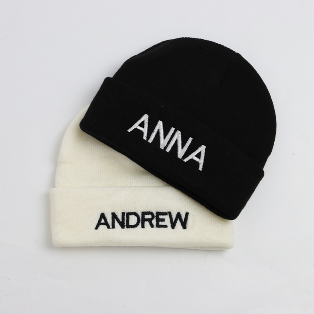 Personalized Embroidery Beanie Hat with Monogram for Comfort & Unique | INKid15