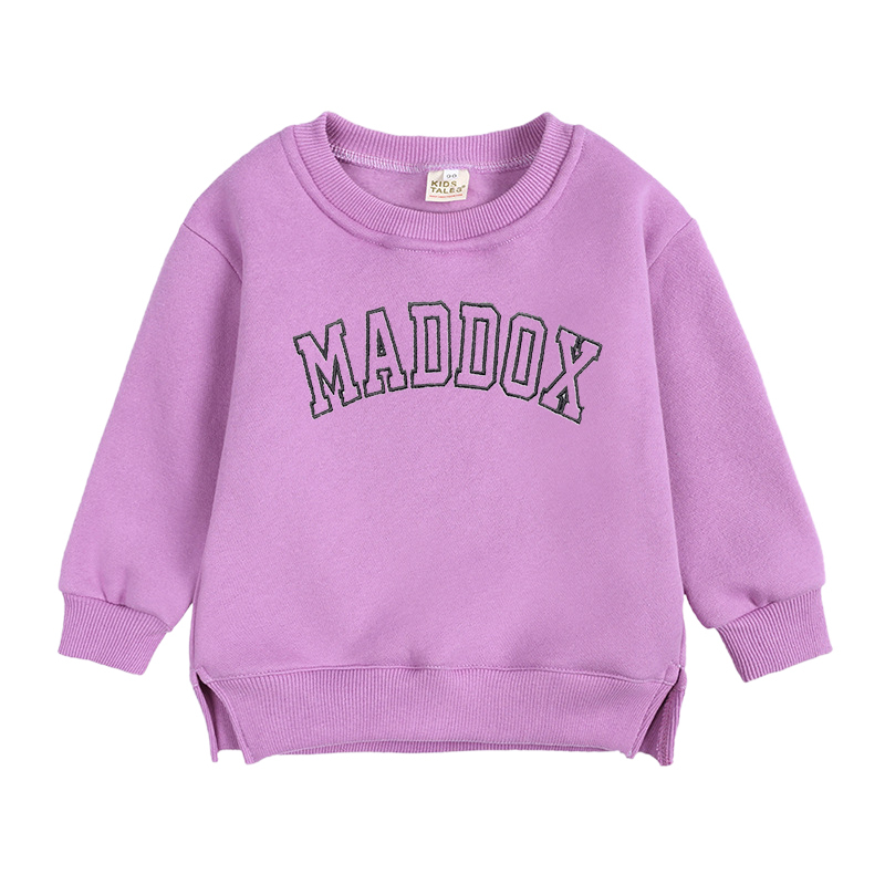 Personalized Embroidered  Kid Cozy Crewneck Sweatshirt | inSweatshirt11
