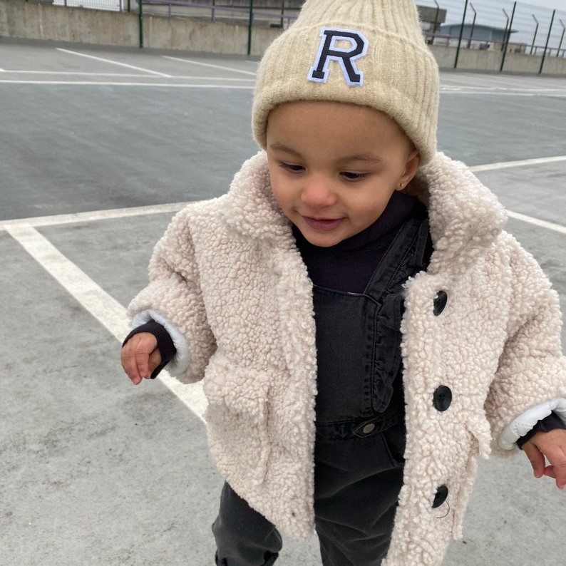 Personalized Patch Leatter Kid Beanie Hat | INKid19