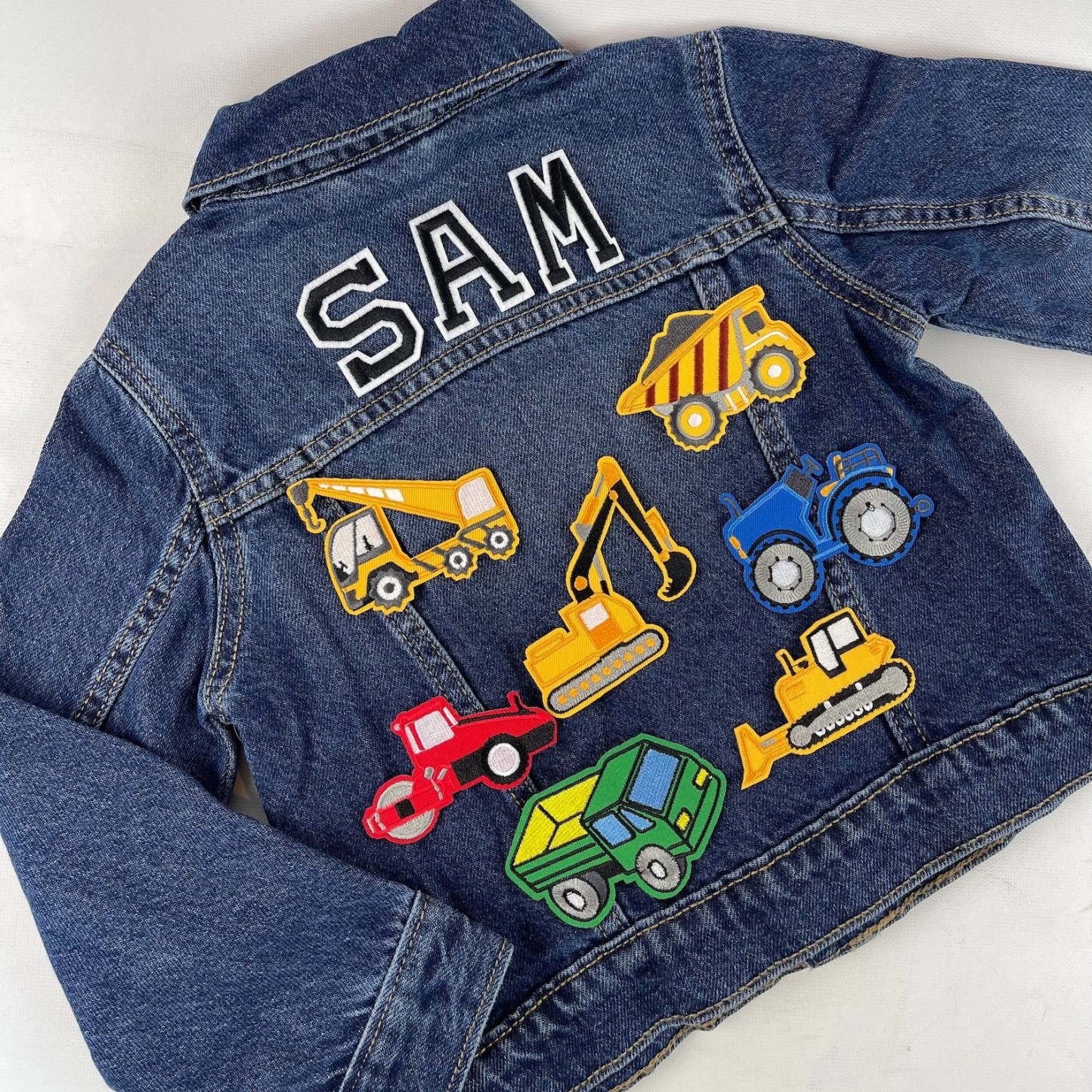 Personalized Hand Patch Kids Denim Jacket | inJacket04