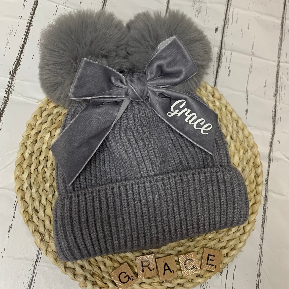 Personalized Kid Pom Pom Hat for Comfort & Unique | INKid03