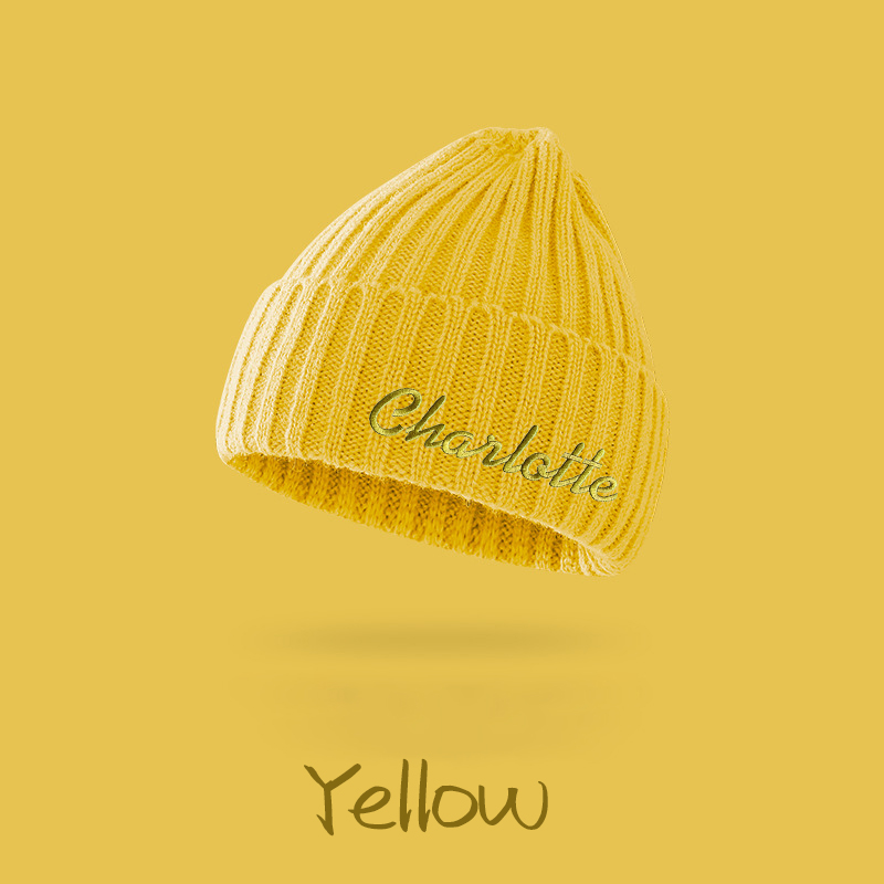 Personalized Embroidery Kid & Adult Color Beanies for Comfort & Unique | INKid04