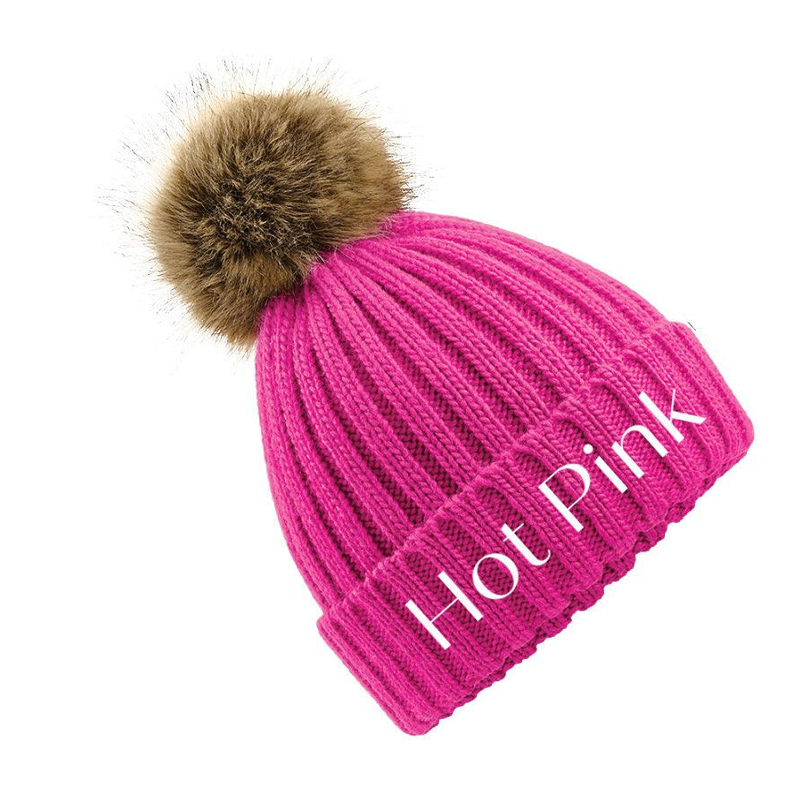 Personalized Name Detachable Pom Pom Hat for Comfort & Unique | INKid13