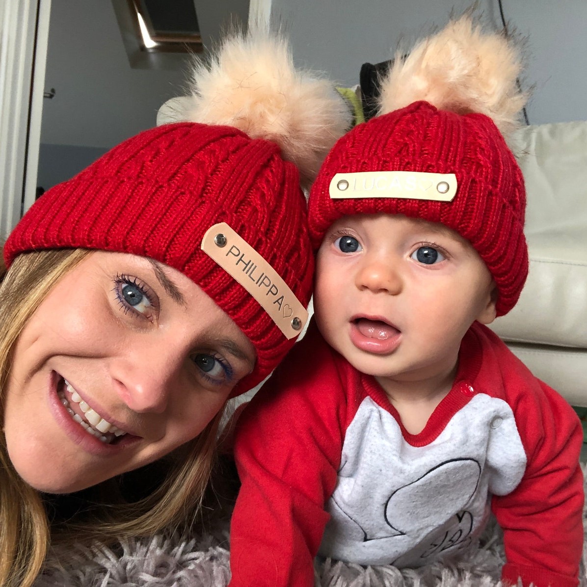 Personalized Name Detachable Pom Pom Hat for Comfort & Unique | INKid13