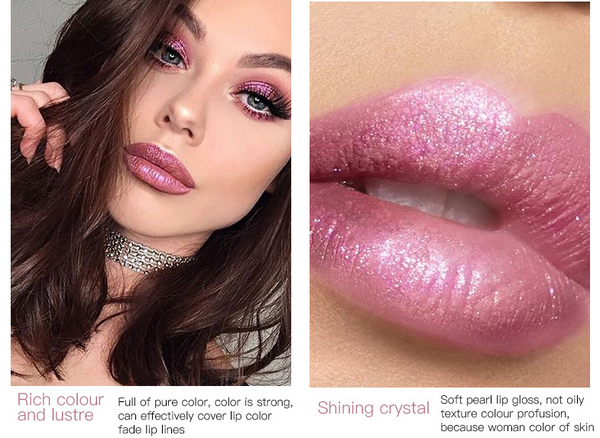 Diamond Lip Gloss Matte To Glitter Liquid Lipstick Waterproof