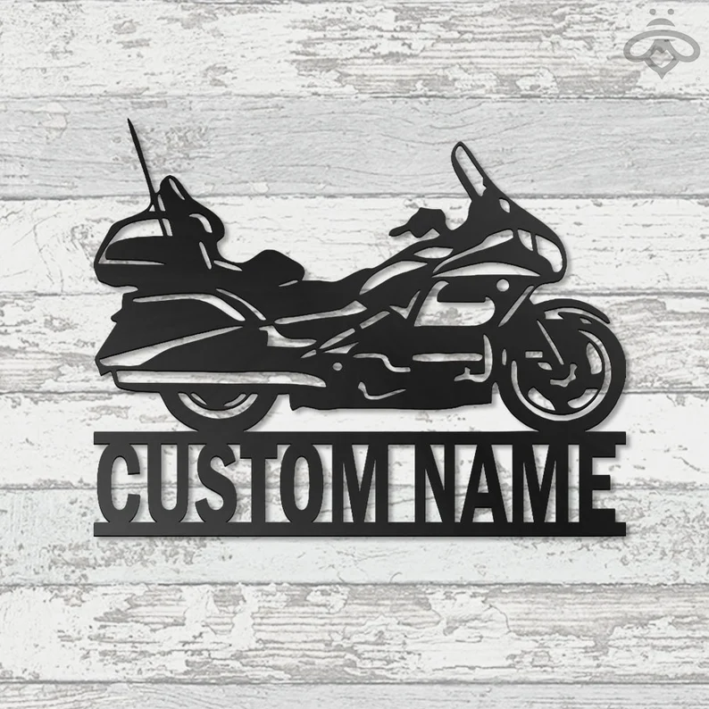 Personalized Motorcycle Metal Logo