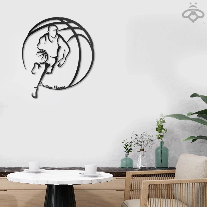 Personalized Name Basketball Metal Sign | Basketball Metal Wall Art-5 【Buy 2 pieces for free shipping】