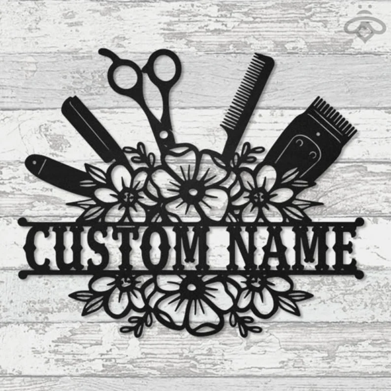 Personalized Hairstylist Name Metal Tag [Buy 2 Free Shipping]
