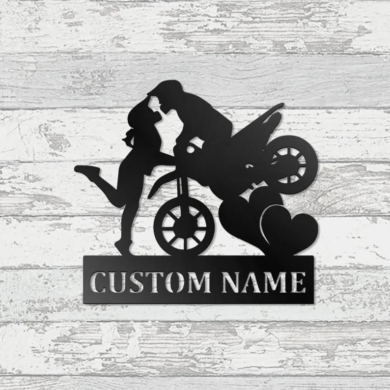 Custom Couple Motorcycle Metal