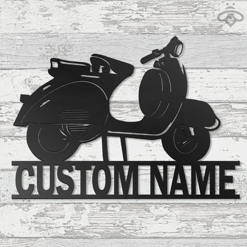 Custom Motorcycle Metal Logo