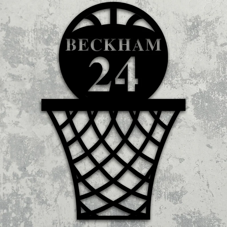 Personalized Name Basketball Metal Sign | Basketball Metal Wall Art-4【Buy 2 pieces for free shipping】