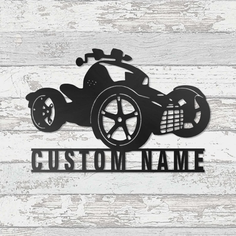 Custom Can Am Spyders Motorcycle Metal Sign
