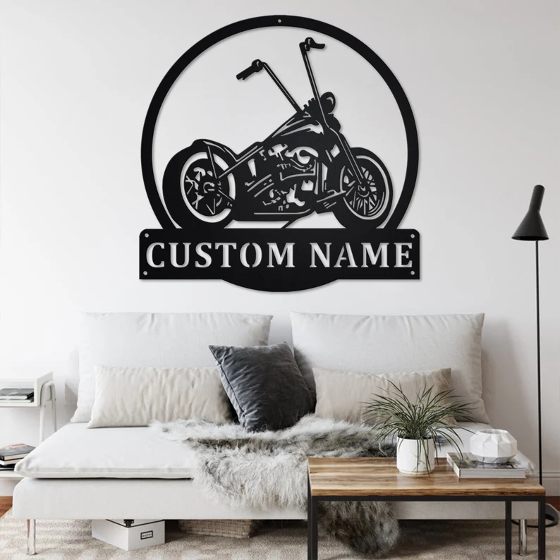 Family Name Sign - Motorcycle Metal Sign