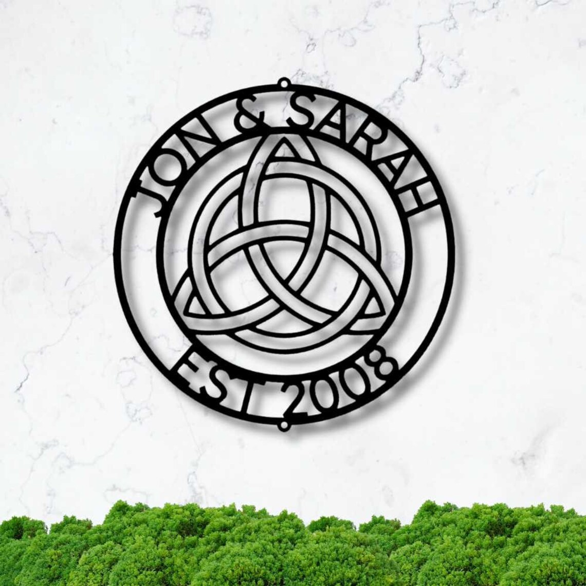 Celtic Knot Personalized Metal Wall Sign