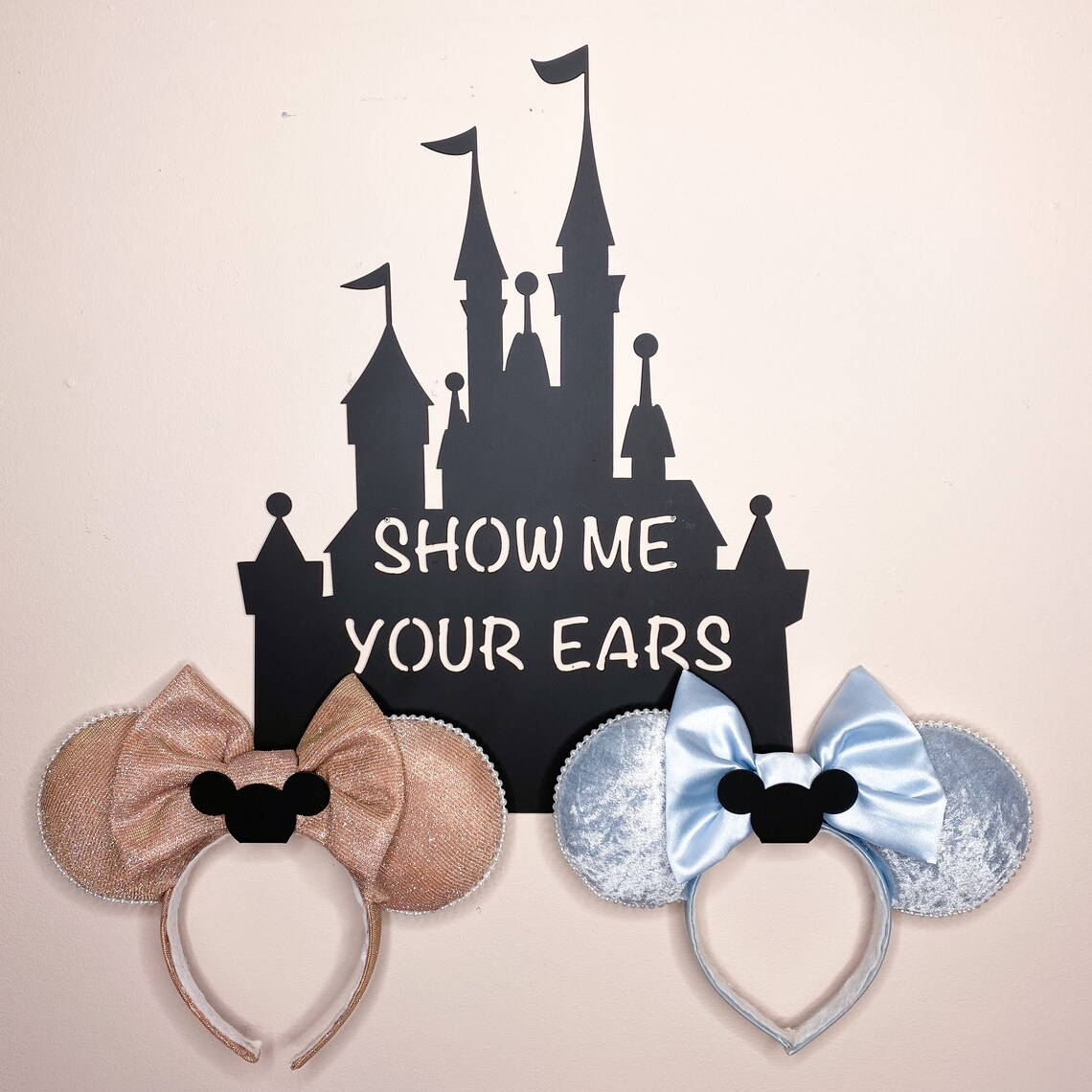 Castle Metal Sign Earrings Headband Earrings