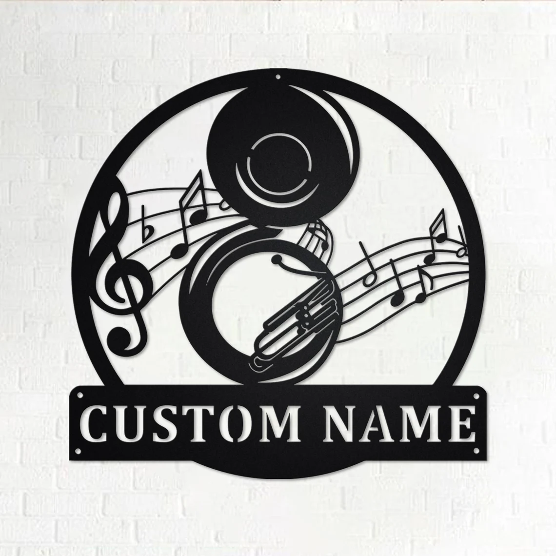 Custom Sousaphone Musical Instrument Metal Wall Art