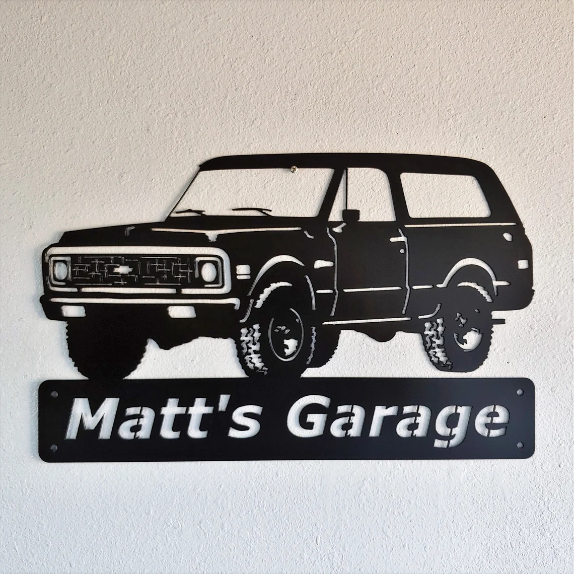 1971 Chevrolet Blazer, Personalized, Man Cave, Garage Sign