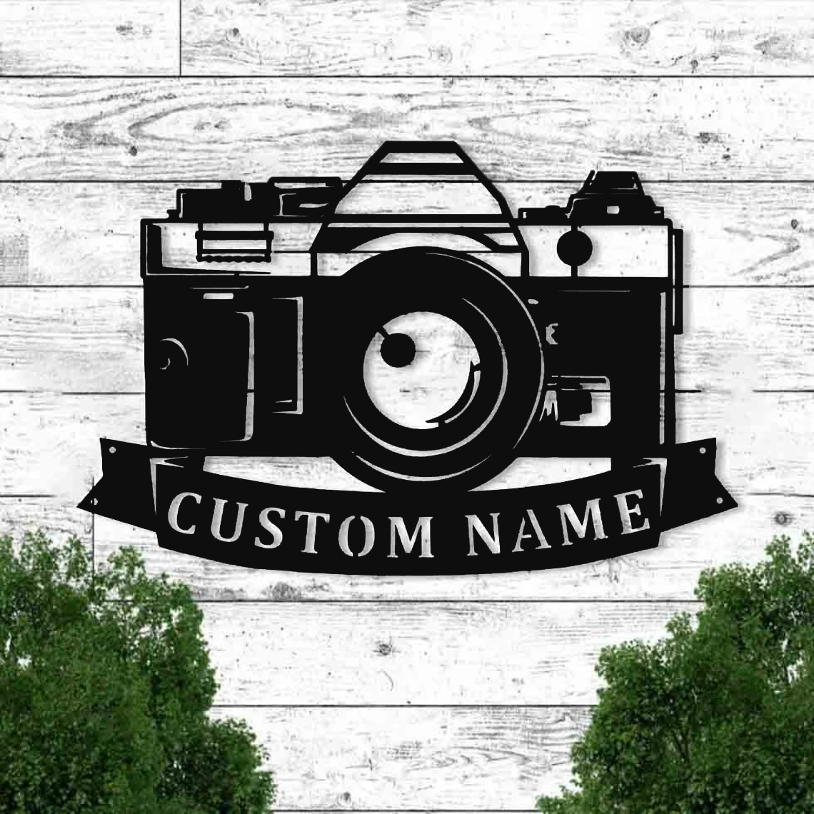 Personalized Photographer Metal Sign Art