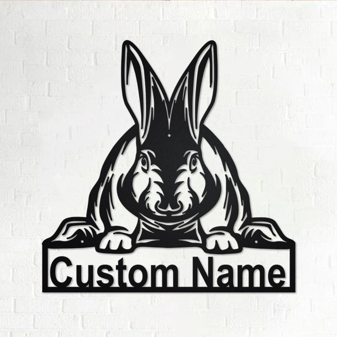 Custom Rabbit Metal Wall Art