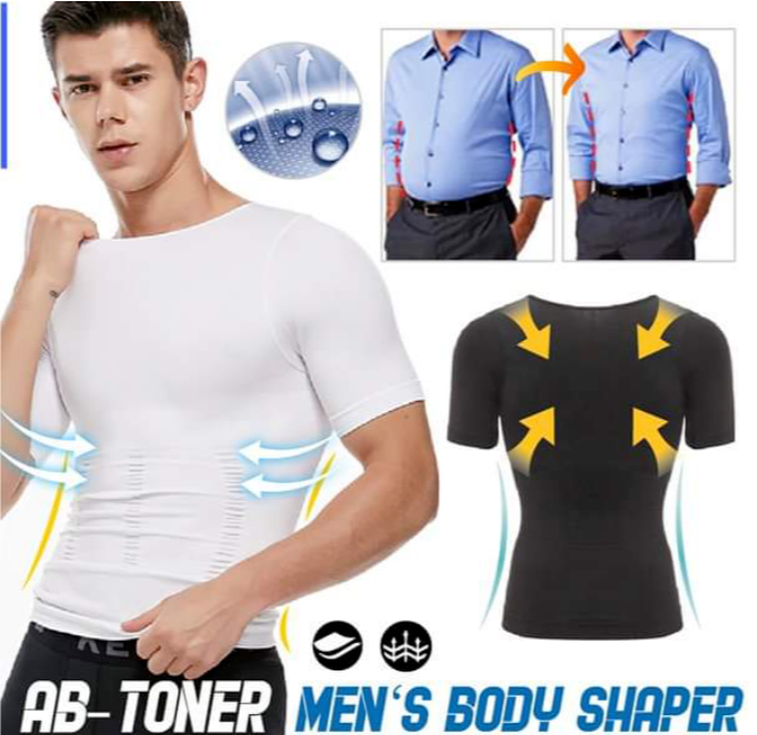 💥Limited time offer 60% OFF💥2021 MEN'S SHAPER SLIMMING COMPRESSION T-SHIRT(BUY 3 FREE SHIPPING)