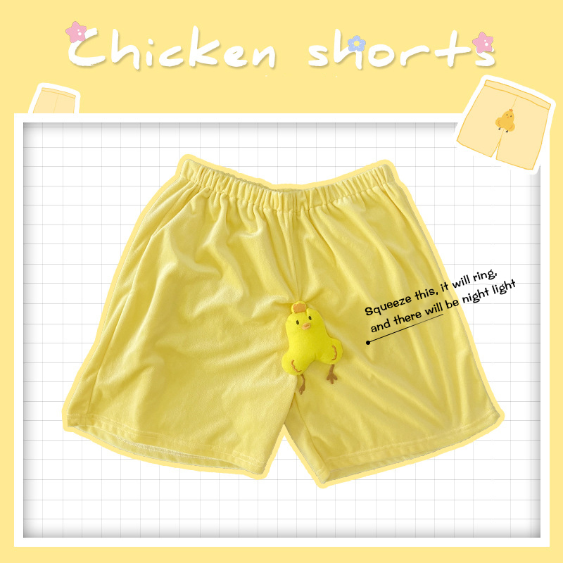 🔥2023 Hot Sale-Save 49% OFF🔥Glow in the Dark Stretch Chick Elastic Home Shorts