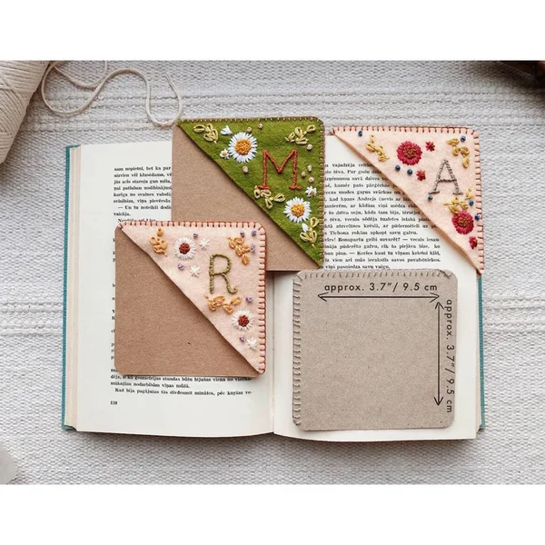 🔥Hot Sale Save 49% OFF-Personalized hand embroidered corner bookmark