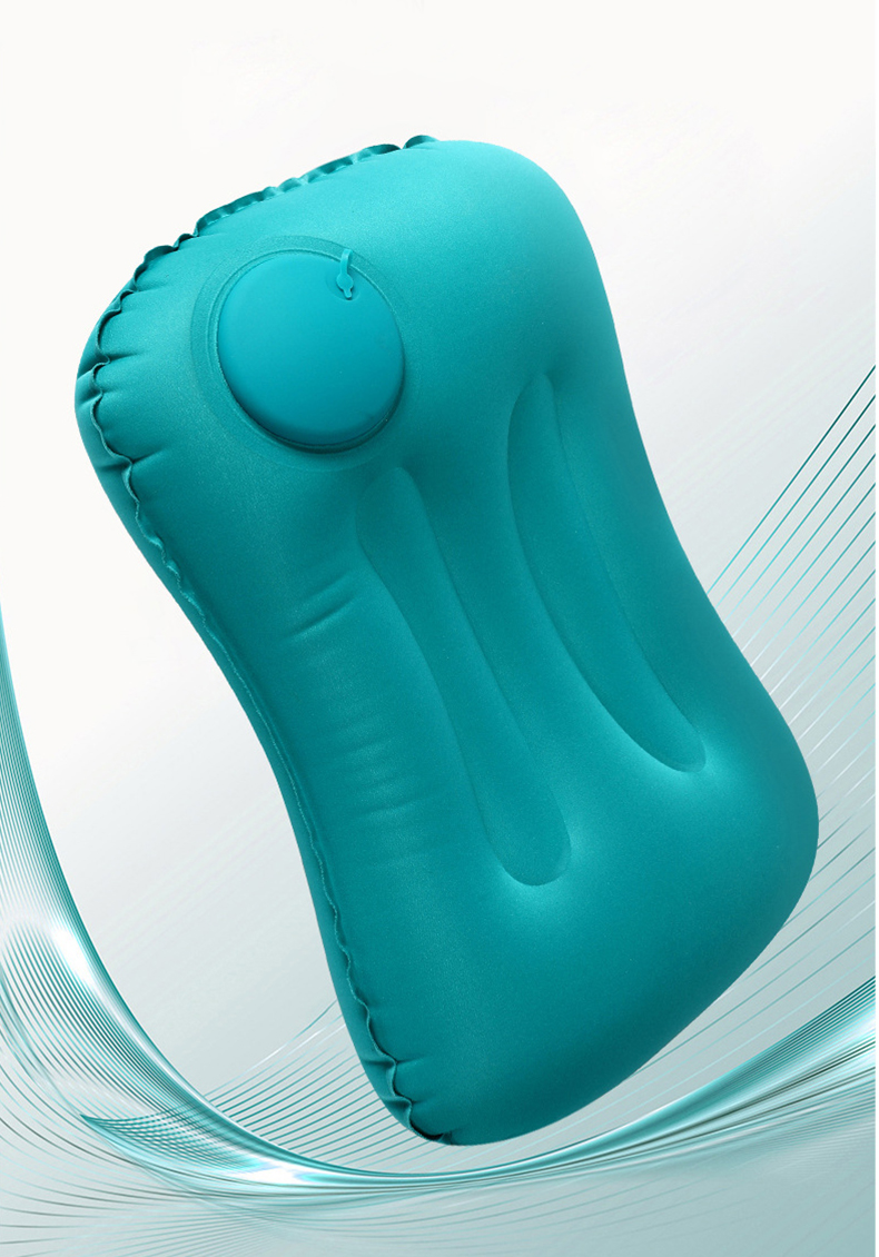 Portable inflatable pillow