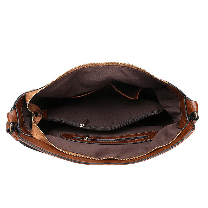 Women's Elegant Soft Leather Handbag Large Capacity Shoulder Bag