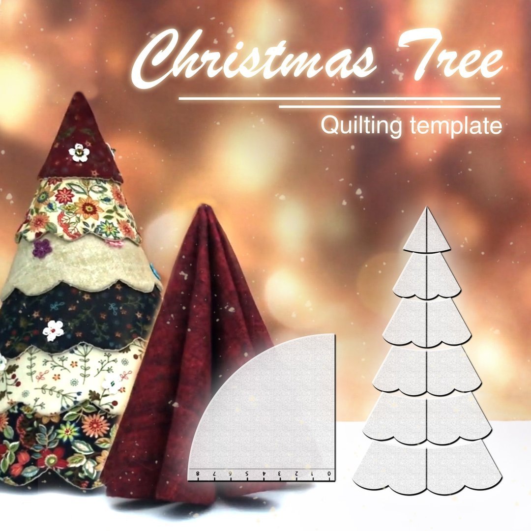 Handmade Christmas Tree Quilting Set (7PCS) —With Tutorial