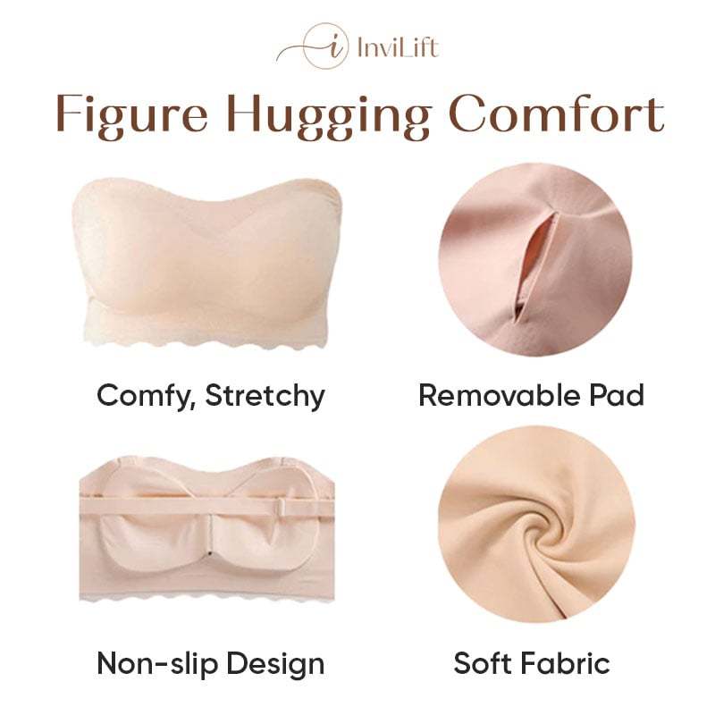 Mother&#039;s Day Promotion 49% 0ff-Plus size Sexy Strapless Invisible Push Up Bra