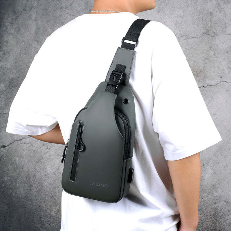 Casual Multifunctional Oxford Cloth Men's Chest Bag