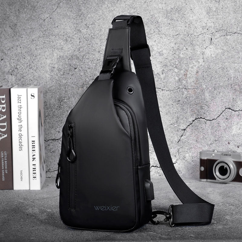 Casual Multifunctional Oxford Cloth Men's Chest Bag