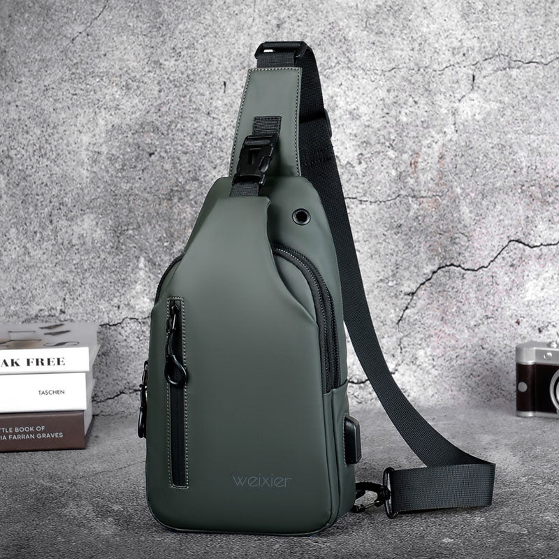 Casual Multifunctional Oxford Cloth Men's Chest Bag