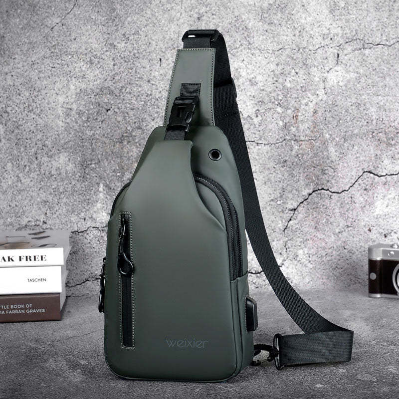 Casual Multifunctional Oxford Cloth Men's Chest Bag