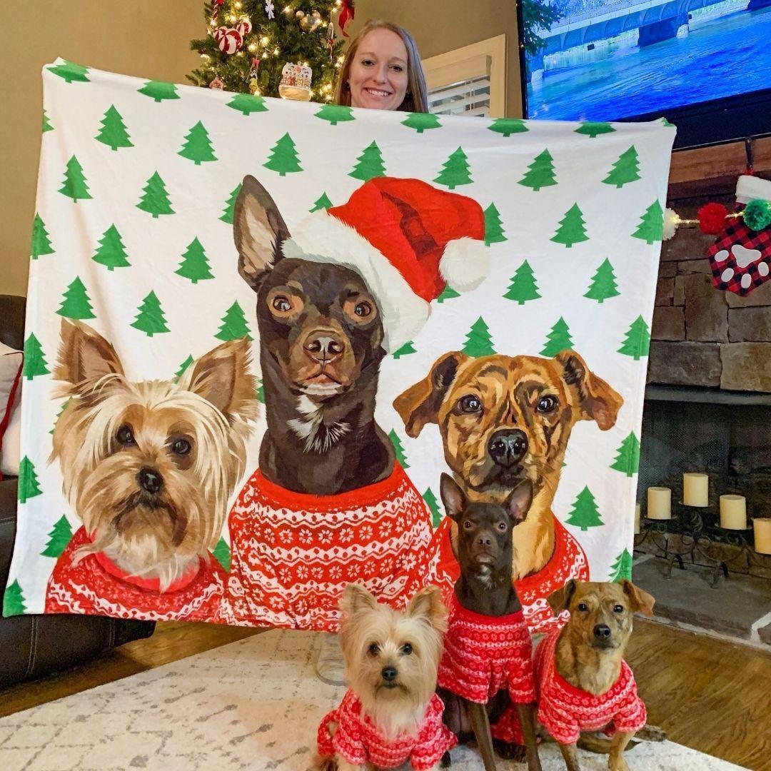 Custom Pet Fleece Blanket