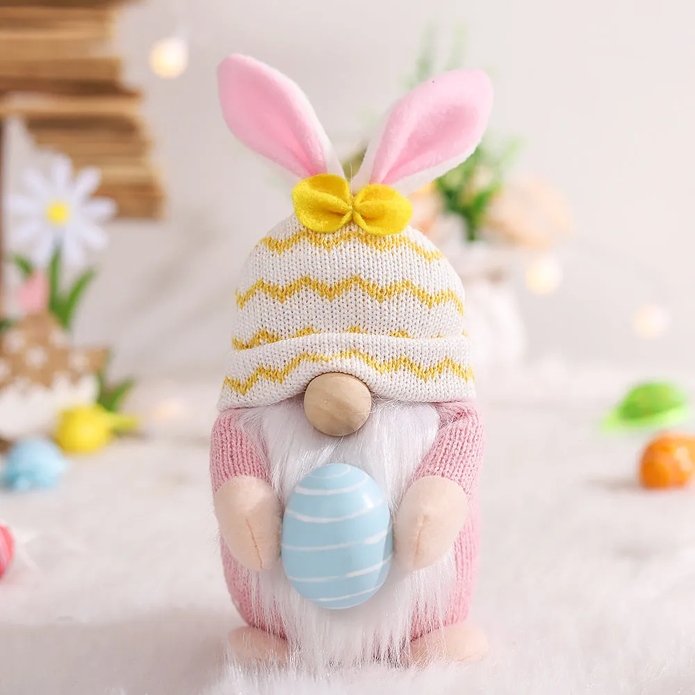 EASTER BUNNY GNOME WITH EGGS