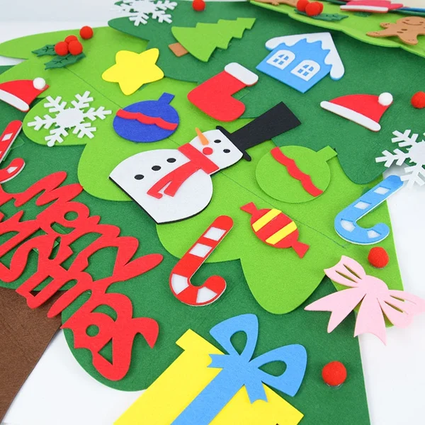 Kids DIY Felt Christmas Tree 🎄 The Best Christmas Gift For Kids in 2022 🎄