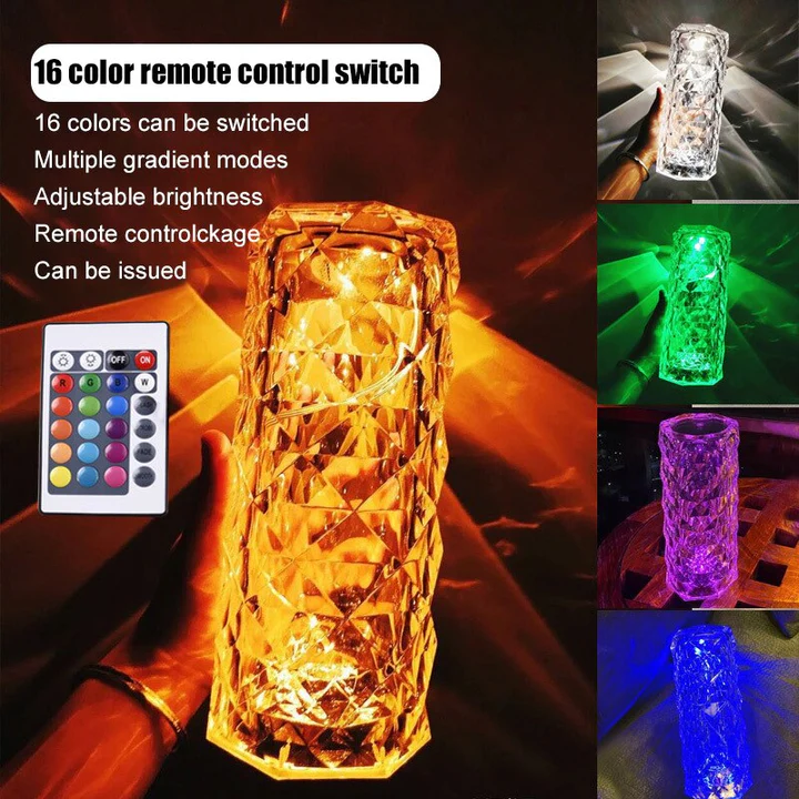 Christmas Hot Sale Crystal Color Changing Touch + Remote Control Light