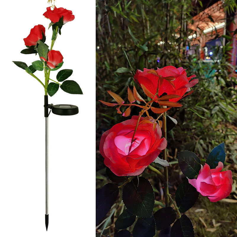 Mother's Day Promotion] 2023 Solar Roses Outdoor Garden Light LED