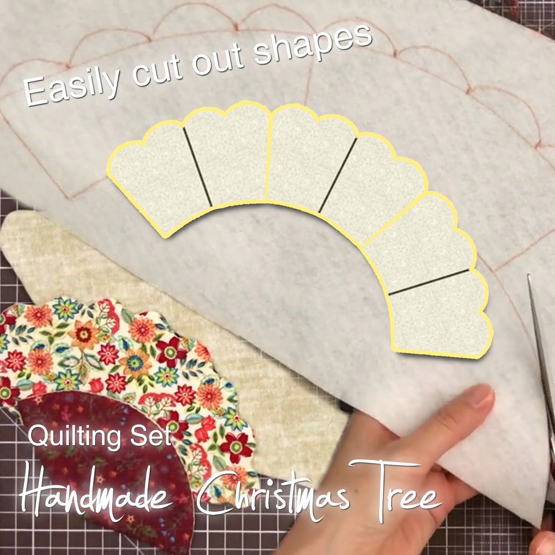 Handmade Christmas Tree Quilting Set (7PCS) —With Tutorial