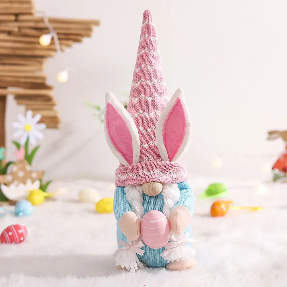 EASTER BUNNY GNOME WITH EGGS
