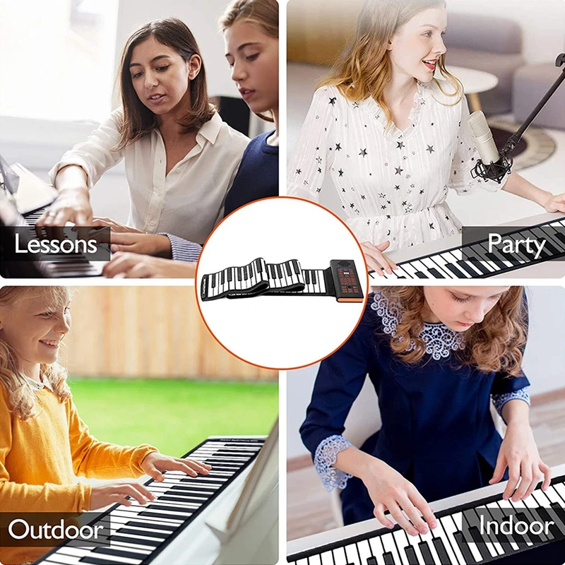 61 keys Hand Roll Portable Piano-Best Christmas Gift