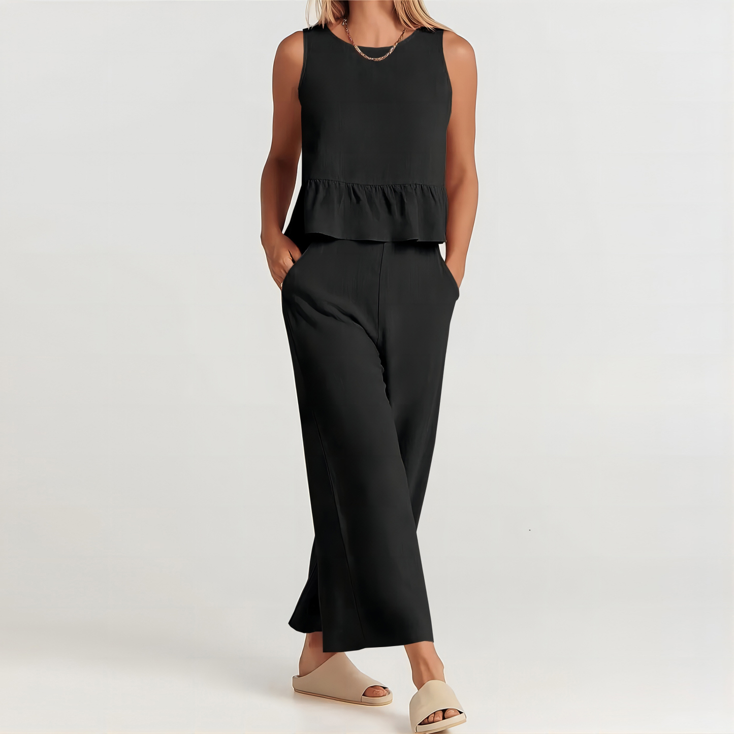 🔥2023 New Sale💖WOMEN'S SUMMER 2 PIECES OUTFITS - LOUNGE SET WITH POCKETS