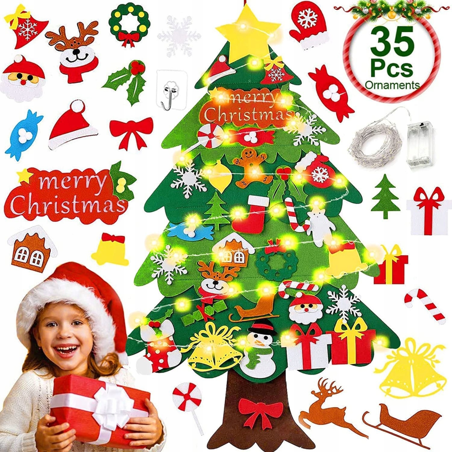 Kids DIY Felt Christmas Tree 🎄 The Best Christmas Gift For Kids 🎄