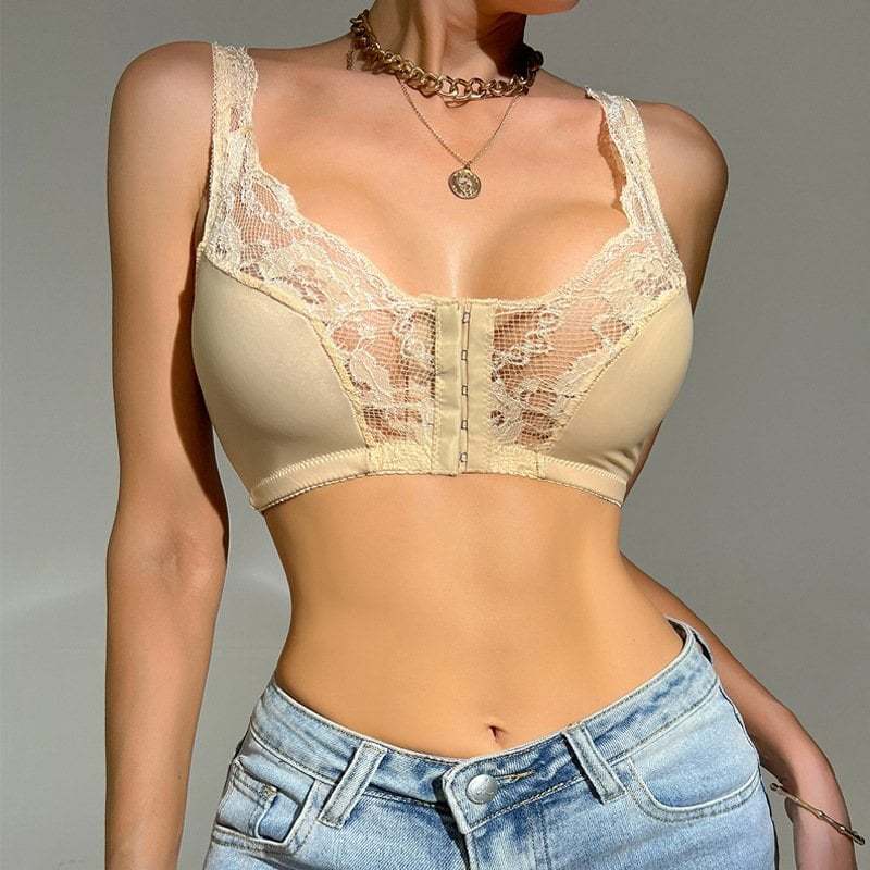 LAST DAY 50% OFFFrench lace front button bra