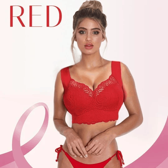 Stretch Full-Figure Seamless Lace Cut-Out BraBra with shapewear incorporated（Buy 2 Free Shipping）
