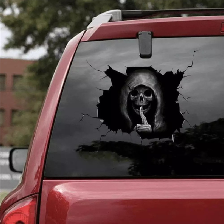 Halloween Skull Silent Sticker