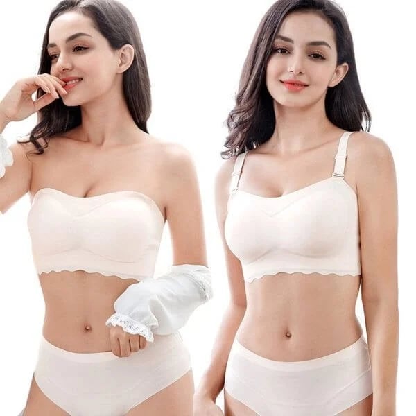 BUY 1 GET 1 FREE-Women Sexy Strapless Bra Invisible Push Up Bras